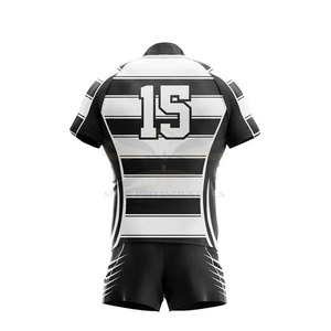 Vêtements de sport 100% polyester respirant, écologique, à séchage rapide, uniforme de rugby, best-seller, qualité supérieure pour hommes adultes - Product Image 3