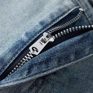 Jeans en denim décontractés pour hommes, coupe classique, confortables, respirants, tissu doux, durables, pour un usage quotidien, fabrication en gros - Product Image 6