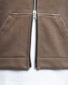 Custom Mens <b>Hoodie</b> 500 Gsm Blank Heavyweight Oversized French Terry Drop Shoulder <b>Cropped</b> Boxy Oversized Full <b>Zip</b> up <b>Hoodie</b> - Product Image 4