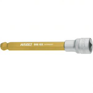 Clé à douille hexagonale longue Hazet 1/2'' avec tête carrée à rotule – Catégorie de produit premium - Product Image 2