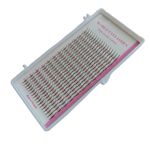 Nouvelle mode 12 lignes 0.07/7-18mm Premade Flat Spike Lashes Extensions de cils en soie unique douce de haute qualité du Vietnam - Product Image 1