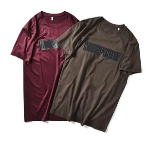 T-shirt vintage lavé à l'acide avec logo personnalisé T-shirt vierge oversize 100% coton pour hommes coupe ample imprimé - Product Image 2