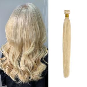 Extensiones de cabello indio sin procesar, cabello Natural ondulado, Rubio 613 Remy, directo de la India - Product Image 1