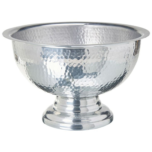 Seau à glace pour vin, design moderne et écologique, base carrée, en aluminium finition argentée de luxe White Royals, pour poignées de bol - Product Image 2