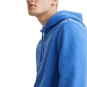 Sweat-shirt à capuche unisexe chaud d'hiver, en molleton épais et mélange de coton, avec cordon de serrage et poche kangourou, vierge - Product Image 3