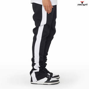 Venta al por mayor de fábrica entrenamiento sudor secado rápido ligero hombres pantalones acampanados poliéster personalizado/mezcla de algodón de alta calidad Casual - Product Image 2