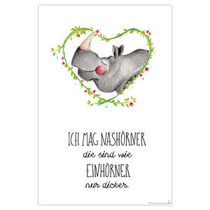 Impressions d'art moderne de rhinocéros imprimées numériquement sur porcelaine cristalline et toile, médium aquarelle et huile, pour usage décoratif - Product Image 3