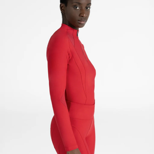 Camisa de equitación transpirable y ligera, tejido elástico que absorbe la humedad, atlética, para mujer, entrenamiento de equitación, rendimiento - Product Image 2