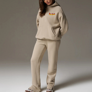 Survêtements pour femmes de haute qualité, en molleton de coton lourd et solide pour l'hiver, à capuche, longueur intégrale, respirants, vente en gros OEM, personnalisés - Product Image 6