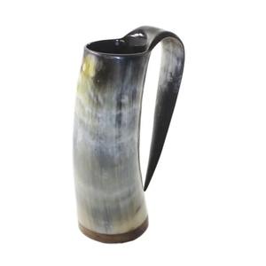 Jarra de Cuerno para Beber, Ecológica, de Cuerno de Búfalo, Jarra Vikinga, Levanta tu Cuerno, Celebra la Artesanía Nórdica - Product Image 1