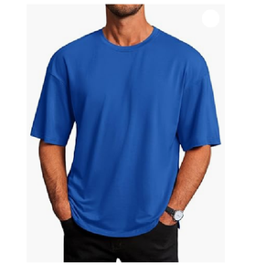 T-shirt en coton biologique de haute qualité à épaules tombantes 220 g/m² T-shirt sérigraphié de grande taille du Bangladesh vente en gros - Product Image 1