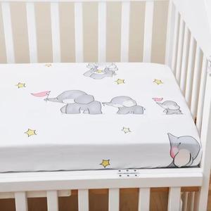 100% Cotton Mattress Topper Protector 130*70cm Reactive Printing Dyes <strong>Cot</strong> Fitted Printed <strong>Sheets</strong> - Product Image 3