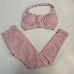 ชุดออกกำลังกายยกสะโพกเอวสูงสำหรับผู้หญิงชุดสปอร์ตบราหลังสวยชุดโยคะชุดออกกำลังกายแบบรัดรูปและกางเกงขาสั้นสำหรับเล่นกีฬา - Product Image 4