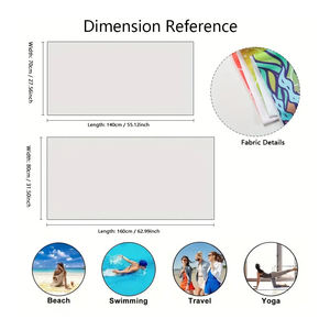 Toalla de Mano de Algodón Estampada a Cuadros de Alta Calidad, Secado Rápido, Toalla de Playa de Color Sólido de Lujo con Servicio OEM, Mejor Precio - Product Image 6