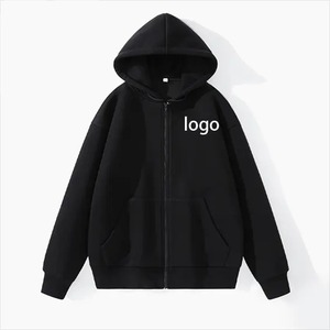 Sweat à capuche en polaire tricoté pour homme, coupe-vent, écologique, avec broderie de logo personnalisé, marron, style urbain, grandes tailles, collection hiver - Product Image 5