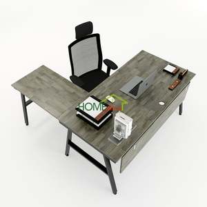 Bureau en forme de L au design minimaliste ACONCEPT HBAC021-160x160, assemblage requis - Product Image 3