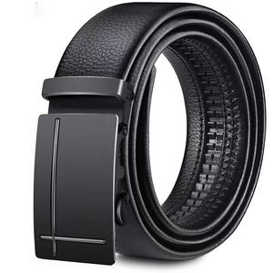 Ceinture en cuir de vache véritable pour homme avec logo personnalisé, boucle en acier, respirante et imperméable, stock accepte la personnalisation - Product Image 6