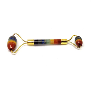 ลูกกลิ้งนวดหน้าหินเรนโบว์เซเว่นจักระสำหรับนวดหน้า - Product Image 6