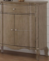 Le plus récent buffet de luxe minimaliste en bois Table Console en bois personnalisable pour le stockage de vin de thé pour les meubles de salon ou de porche