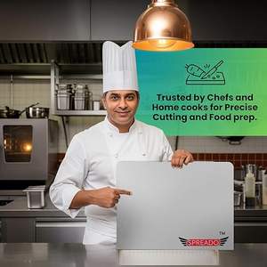 Planche à découper en métal de haute qualité Planche à fromage en acier inoxydable Forme rectangulaire en métal brillant Planche à découper polie - Product Image 5