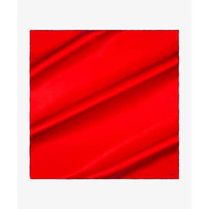 Fashion <b>Red</b> <b>Silk</b> Plain Square Scarf - Product Image 1