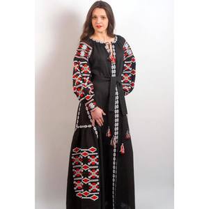 Robes de soirée décontractées pour femmes, manches longues avec broderie à la main, robes longues d'ukraine, nouvel arrivage 2022 - Product Image 2