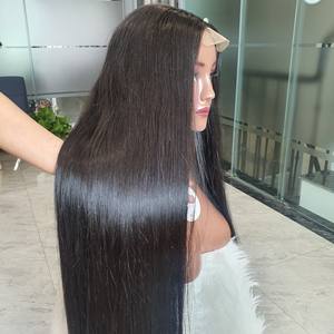 Perruque en cheveux humains vietnamiens naturels, couleur naturelle, lisses, 38 pouces, prix de gros, double trame, tissage de cheveux, sans nœuds, CHEVEUX - Product Image 4