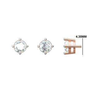 การปรับแต่งอย่างมีประสิทธิภาพต่างหูทอง10K 14K 18K มีสไตล์ตัวเลือกเครื่องประดับเพชรในห้องปฏิบัติการที่มีจริยธรรม - Product Image 2