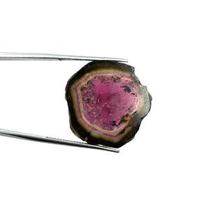 Piedra preciosa suelta rebanada de turmalina de sandía natural 24,50*25,50 MM 28 CT, rodajas de turmalina de sandía piedra preciosa suelta - Product Image 3