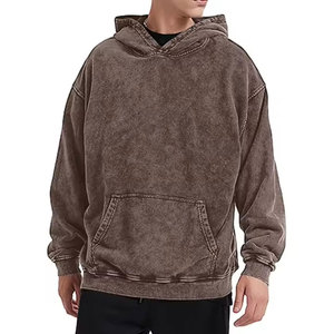 Sudadera con Capucha Personalizada al por Mayor con Logotipo Impreso, de Poliéster/Algodón, Talla Grande, para Invierno, Sudadera Holgada para Hombre - Product Image 2