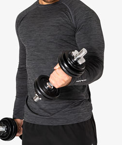 เสื้อยืดเข้ารูปผ้าคอตตอน100% สำหรับผู้ชาย,เสื้อยืดทรงยาวเสื้อยืดไม่มีลายเลือกโลโก้ได้ตามต้องการดีไซน์แบบว่างเปล่าผ้าสแปนเด็กซ์ผ้าฝ้าย - Product Image 3