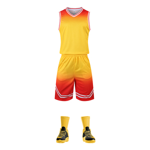 Uniforme de baloncesto para hombres y jóvenes de secado rápido y transpirable, ropa deportiva con logotipo impreso para equipos de práctica, técnica de sublimación - Product Image 1