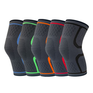 Manchon de genou en néoprène en nylon personnalisé OEM forte compression Sport et haltérophilie équipement de musculation avec logo privé - Product Image 2