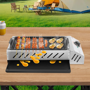High Quality BBQ Grill <b>Electric</b> Barbecue Grill <b>Electric</b> Griller <b>Griddle</b> Table top Indoor BBQ - Product Image 3