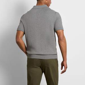 Camiseta de Golf de Manga Corta para Hombre, Color Sólido, con Bolsillo, de Alta Calidad, Personalizada, Antiarrugas, Tejida, Nueva, 100% Algodón - Product Image 3