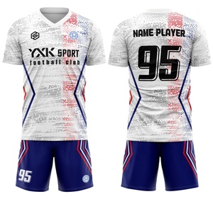 ชุดฟุตบอลสำหรับผู้ชายไซส์พิเศษเสื้อเจอร์ซีย์ฟุตบอลแบบย้อนยุคพิมพ์โลโก้เสื้อเจอร์ซีย์อเมริกัน - Product Image 6