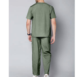 Uniforme de Enfermería de media manga de alta calidad, diseño de malla de talla grande para colores cómodos, algodón informal transpirable para la temporada de primavera - Product Image 2