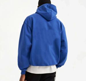 El más nuevo diseño Fleece Acid Wash Hoodie Diseño personalizado DTF Hoodies para hombres Serigrafía Color sólido Mezclado Hombres Hoodies - Product Image 6