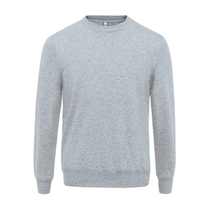 Tela personalizada de alta calidad 100% algodón peso pesado cuello redondo algodón mezclado sudadera hombres con sudadera personalizada - Product Image 6