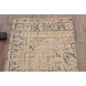 Turkish 1.8x5.6 ft <b>Rug</b>, Vintage <b>Runner</b> <b>Rug</b>, Brown Solid <b>Rug</b> - Product Image 4