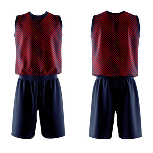 Vente en gros, kit d'uniforme de volleyball par sublimation, maillot d'uniforme de volleyball réversible et pantalon, kit de vêtements de sport d'extérieur - Product Image 4