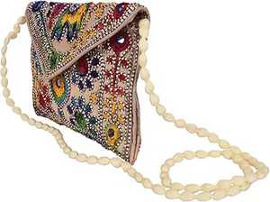 Bohemian Floral Beaded Bridal Wedding Clutch <b>for</b> Pink Twine Collections Bag with <b>Zipper</b> Closure Waterproof Decorated Chains - Product Image 3