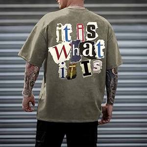 T-shirt Miami de haute qualité pour hommes surdimensionné décontracté Hip-Hop Sports Design marque d'impression en vrac à la mode - Product Image 2