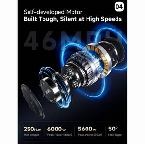 Bicicleta Eléctrica ANIIOKIIZ A9 Pro Max de 6000W (Pico) con Motor Dual y Velocidad Máxima de 45 MPH - Para Adultos, Batería de 60V 80Ah, 7 Velocidades, Bicicleta Eléctrica Todoterreno UL2849 - Product Image 4