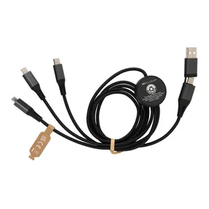 Cable Ecológico 6 en 1 Reciclado RCS, Gestión de Cables y Accesorios Sostenibles - Product Image 5