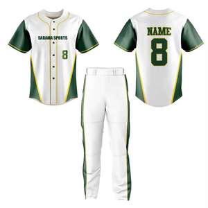 Uniforme de Béisbol Barato al por Mayor, Suministro de Fábrica, Uniforme de Béisbol de Alto Rendimiento, Tela Transpirable - Product Image 1