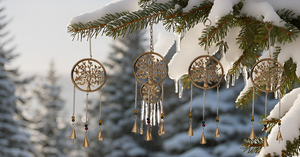 Campanas de viento de hierro de vida de árbol positivo para el hogar, adorno decorativo colgante para regalo de cumpleaños y aniversario, adornos de jardín - Product Image 5