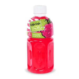 320ml Cojo Cojo Red Grape Juice Drink with Nata de Coco From Real Fruit Juice Suppliers Manufacturers