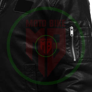 Chaqueta de Cuero Casual Resistente para Hombre, Chaqueta de Cuero Puro con Logotipo Personalizado, Chaqueta de Cuero Ligera y Transpirable - Product Image 6