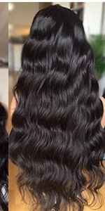 วิกผมลูกไม้ด้านหน้ากับผมดิบอินเดีย - Product Image 2